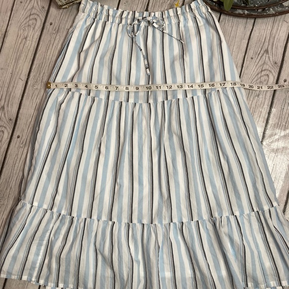 J. Crew Striped Tiered Skirt - Picture 7 of 11